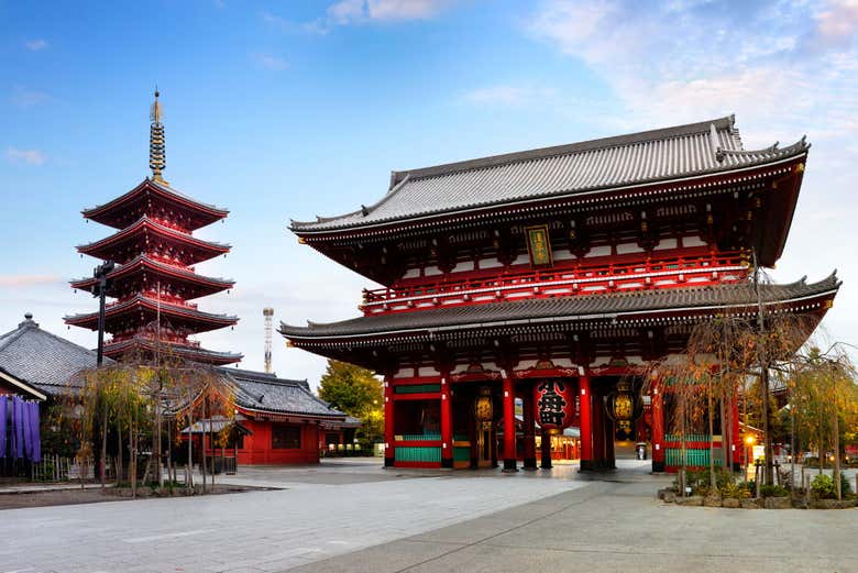 Templo Senso-Ji, no bairro de Asakusa