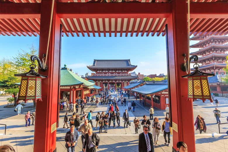 En el Templo Sensoji