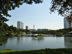 Hama Rikyu Garden and its surroundings