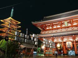 Sensoji Temple at night