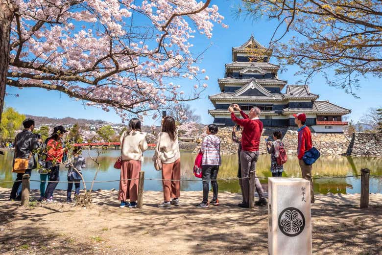 Visitando el castillo de Matsumoto