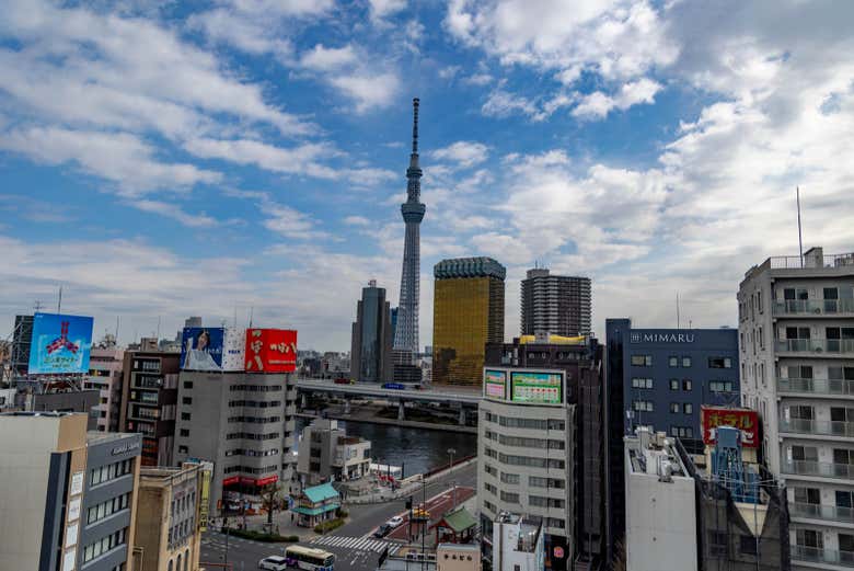 Vue panoramique sur Asakusa