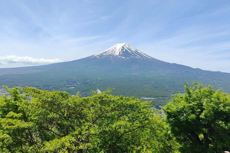 Vue panoramique sur le mont Fuji
