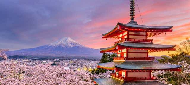 Excursão ao monte Fuji, lago Kawaguchi e pagode Chureito