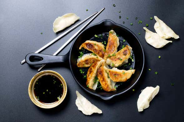 Taller privado de gyozas en Tokio