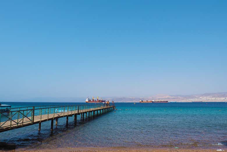 Vue sur la Mer Rouge
