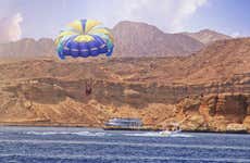 Parasailing in the Red Sea