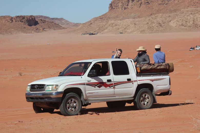 Rota de 4x4 pelo deserto de Wadi Rum