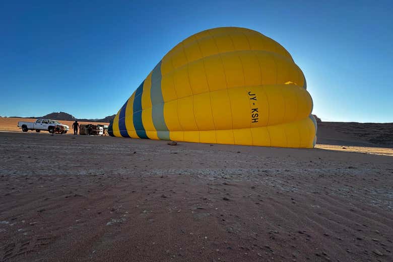 O balão quando se infla