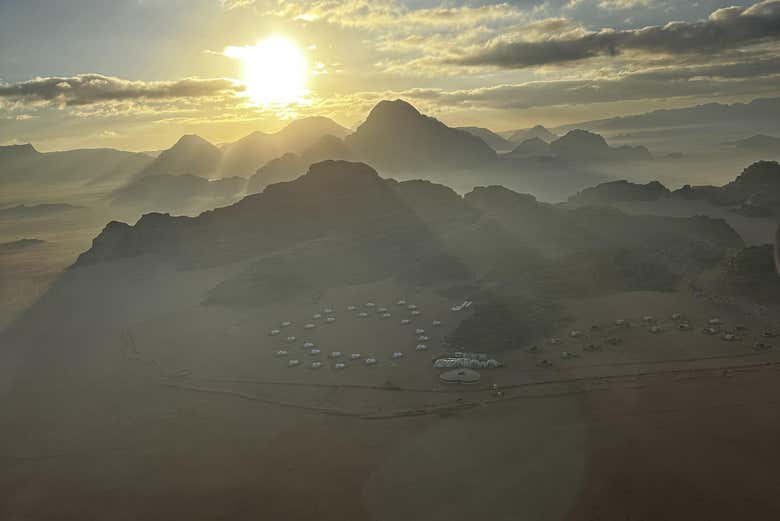 Você verá o amanhecer do balão