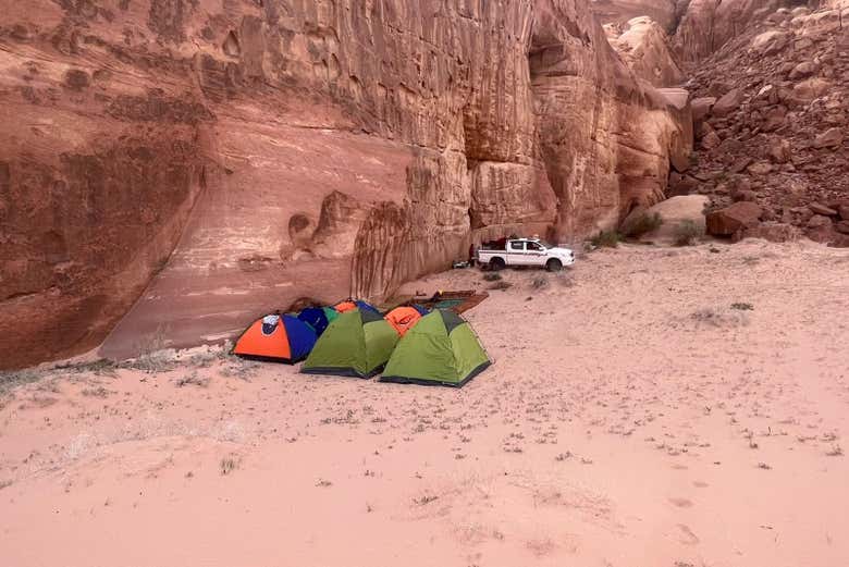 Barracas em Wadi Rum