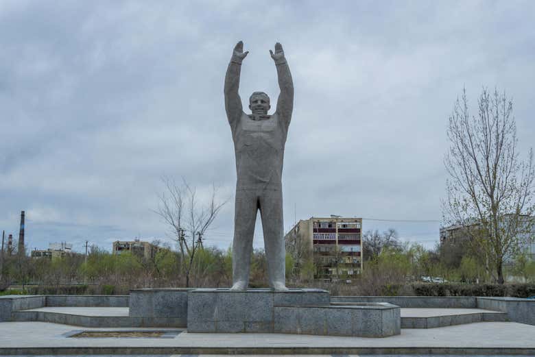 Estatua del astronauta Yuri Gargarin