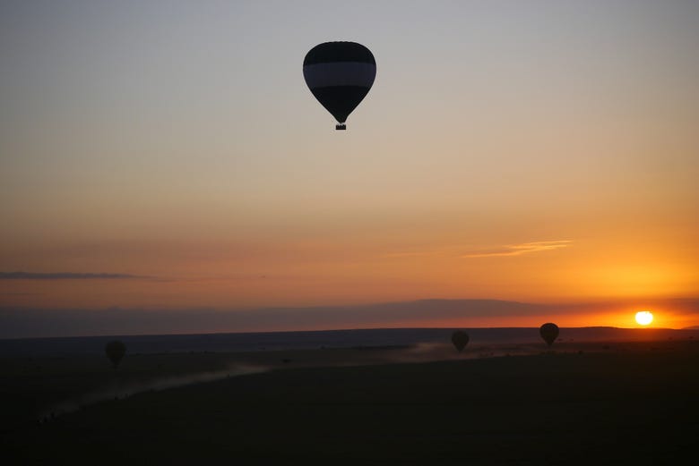 Balloon ride at dawn