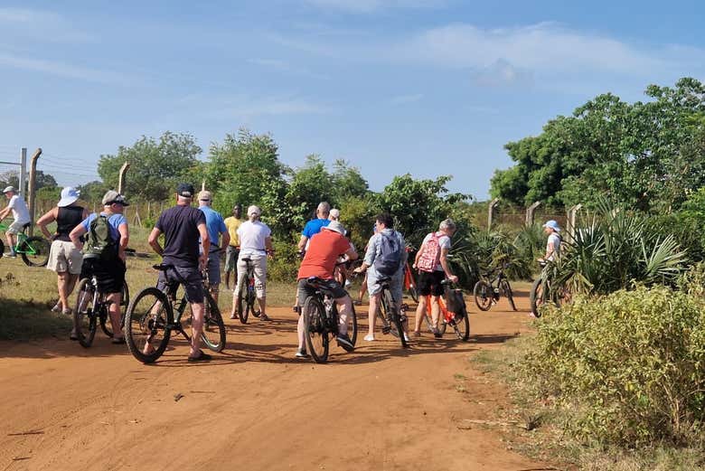 Contemplando il paesaggio circostante