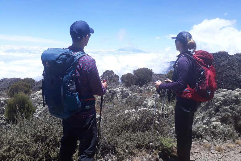 On the summit of Mount Kenya