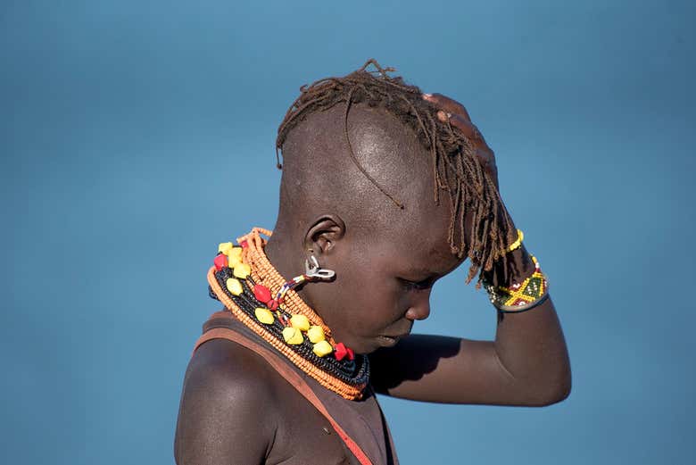 Un niño de una de las tribus que visitaremos