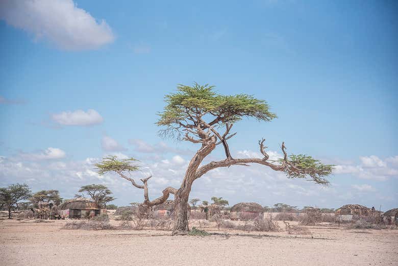 Un poblado del norte de Kenia