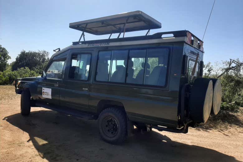 El vehículo en el que realizaremos las salidas de safari