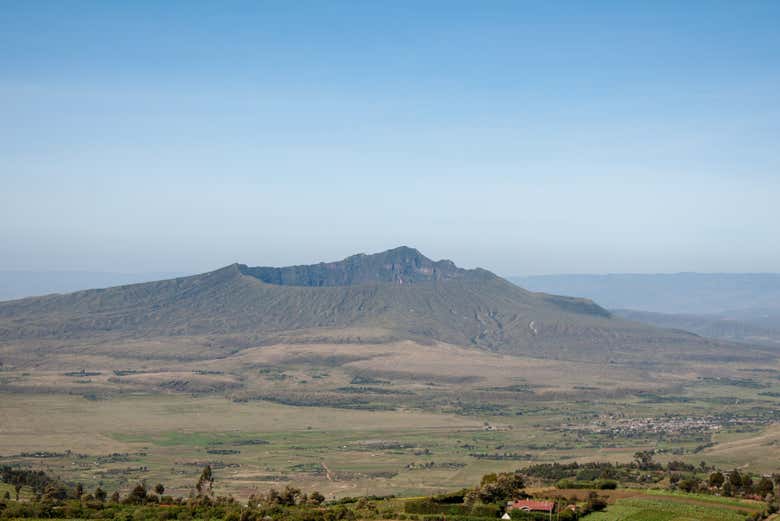 Vistas panorámicas del Monte Longonot en un día despejado