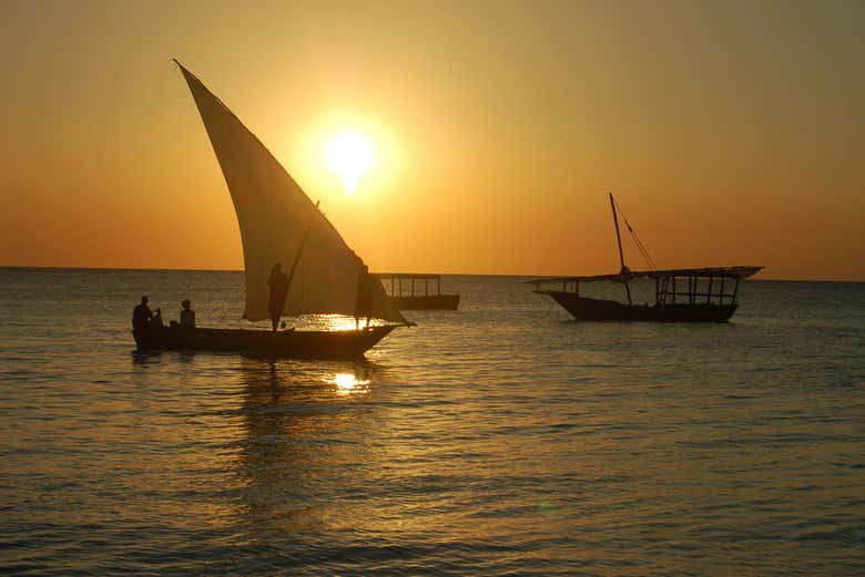 Sail along Mida Creek under the sunset