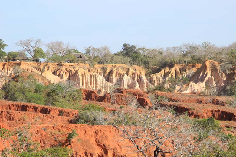 Enjoying the views of the Grand Canyon of Kenya