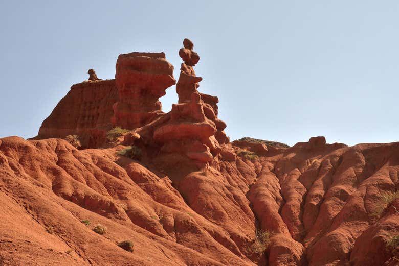 Formations rocheuses dans le canyon