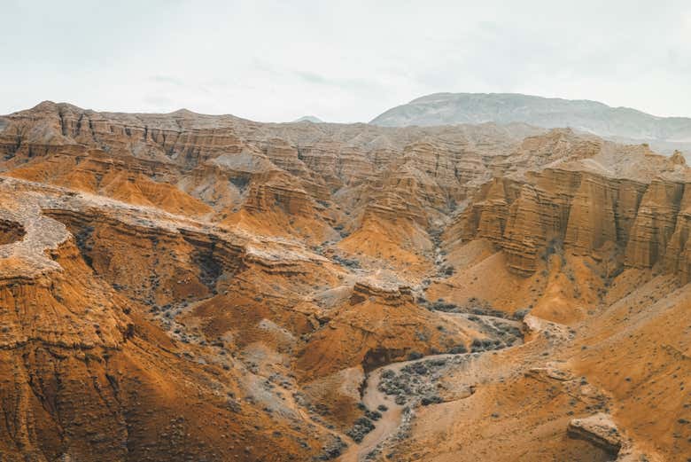 Panorámica del cañón de Konorchek 