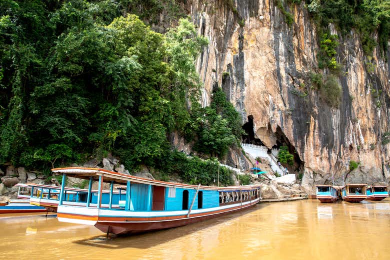 Barcos en el río Mekong
