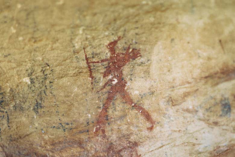 Peinture rupestre des grottes d'Echo