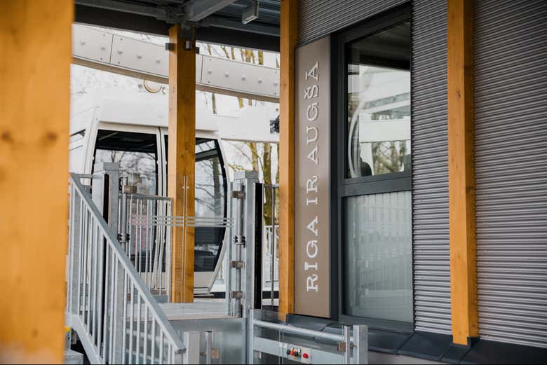 Entrada a la noria de Riga