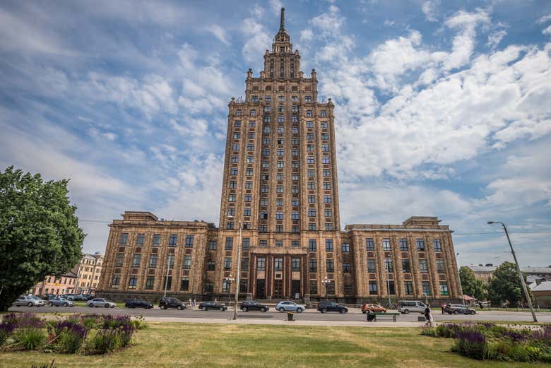 Learn about the building called Stalin's Birthday Cake