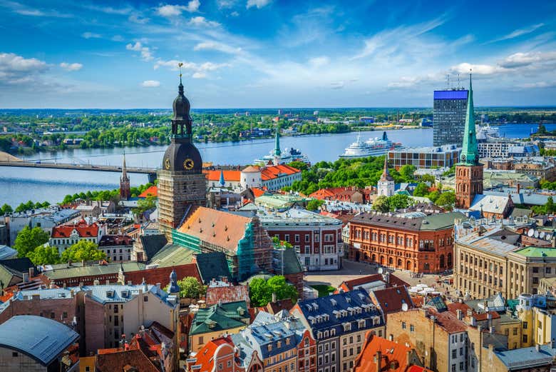 View over the city of Riga