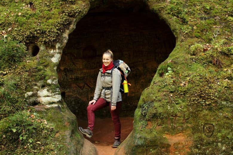 Hiking in Cesis, Latvia