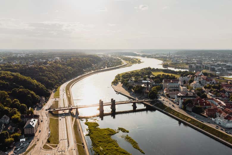Vista aérea de Kaunas