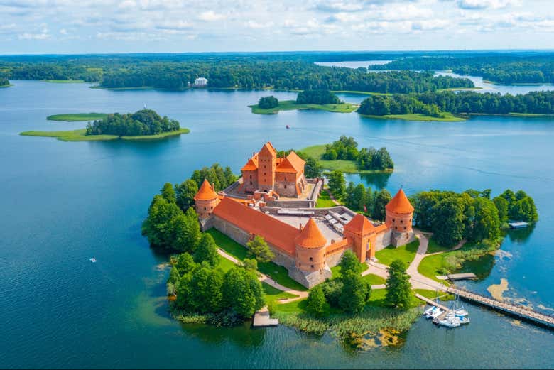 Vistas del Castillo de Trakai