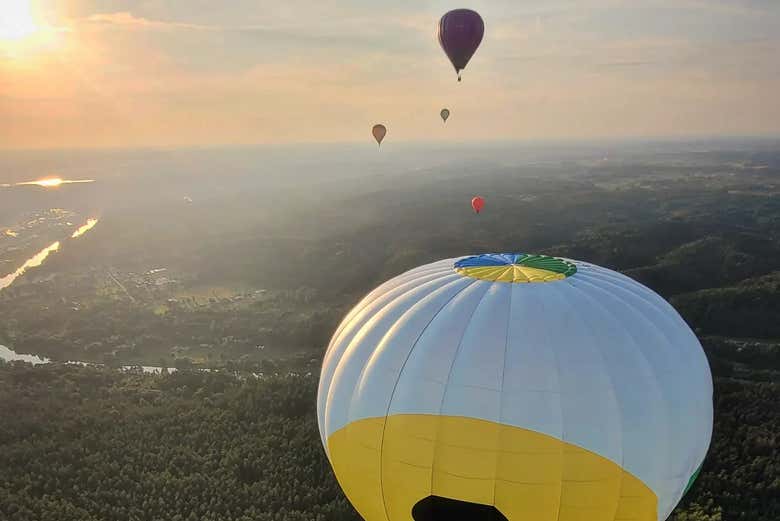 Balões sobre Vilnius