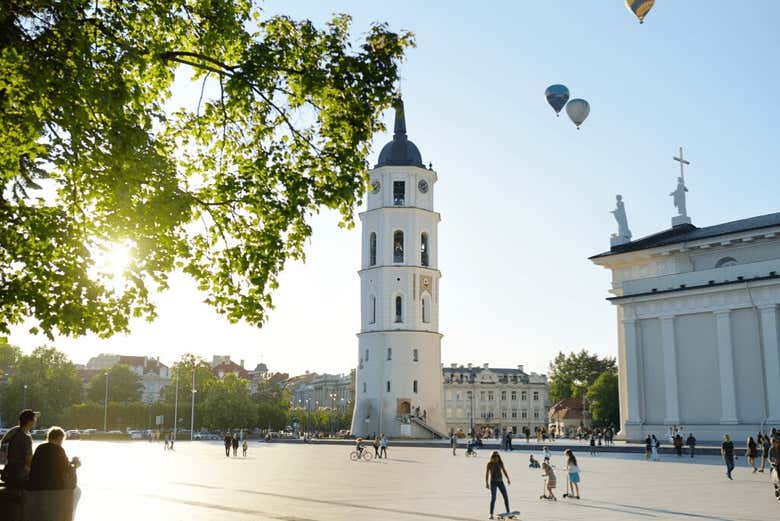 Hot air balloon ride in Vilnius