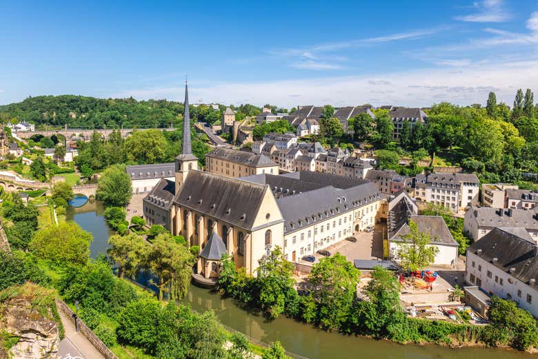 Vue panoramique sur le centre historique de Luxembourg
