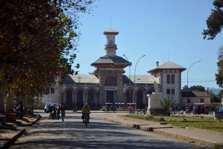 La estación de tren de Antsirabe 