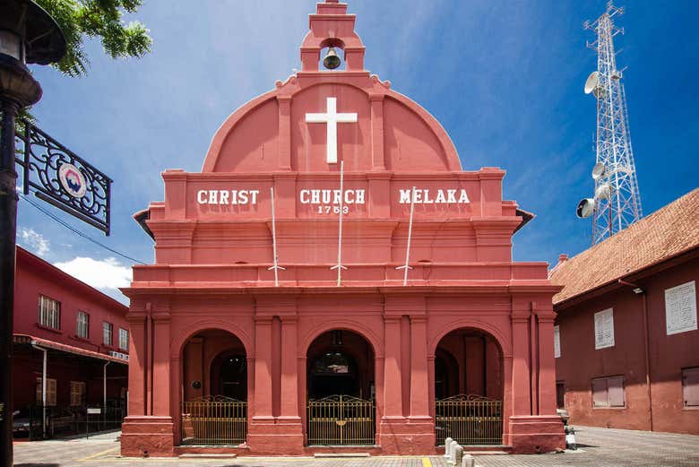 Christ Church, située dans le centre de Malaca