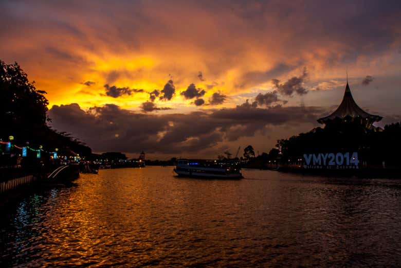 Sailing on the Sarawak River