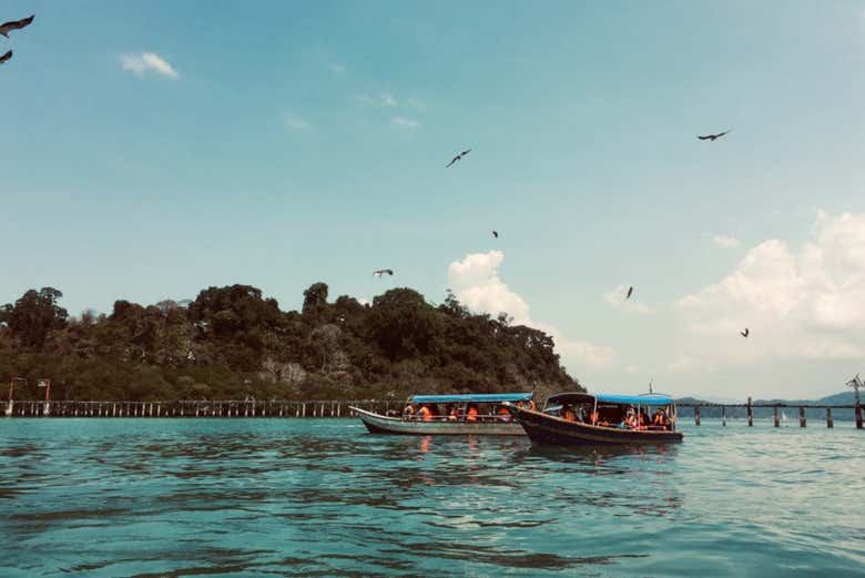 L'imbarcazione prevista dall'escursione