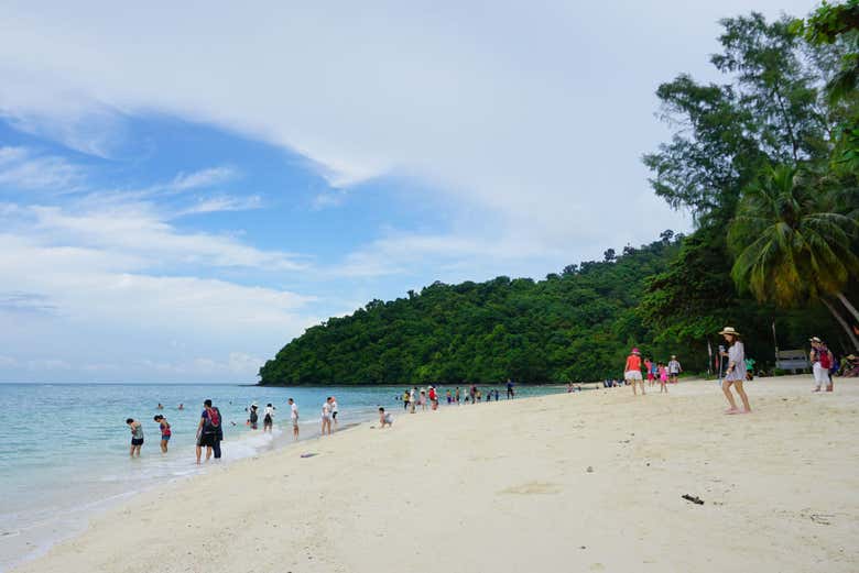 La spiaggia paradisiaca di Beras Basah