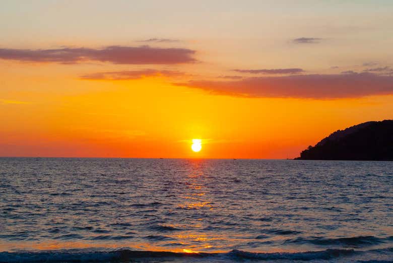 Contemplando o pôr do sol