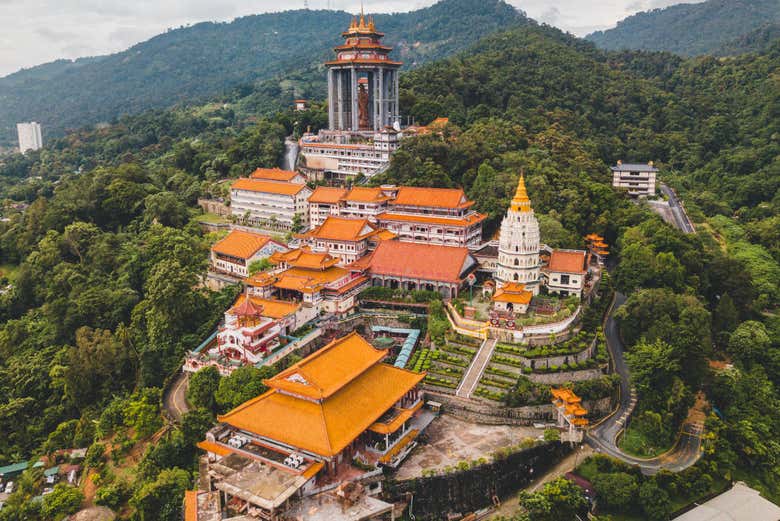 Vista aérea de Kek Lok Si