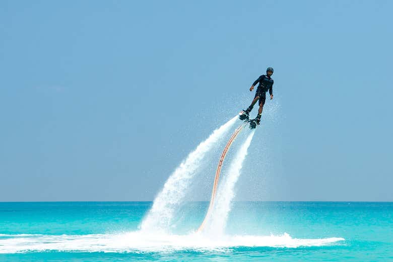 Soaring over the sea