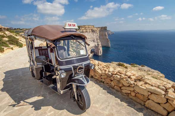 Tour di Gozo in tuk tuk + Giro in barca a Comino e alla Blue Lagoon