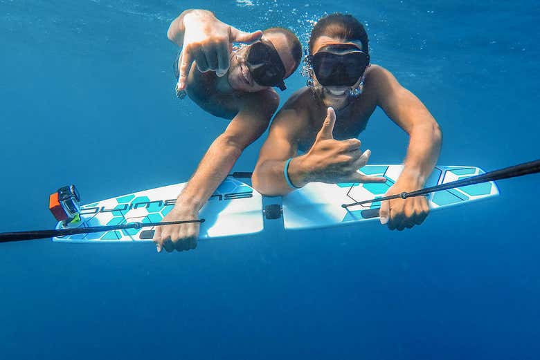 Divertimento durante il subwing a Malta