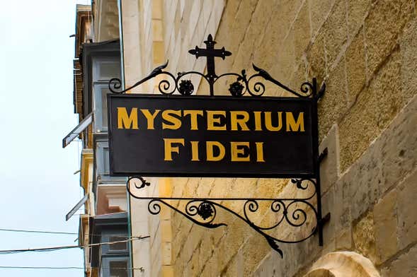 Ingresso do museu Mysterium Fidei do mosteiro de Santa Katerina