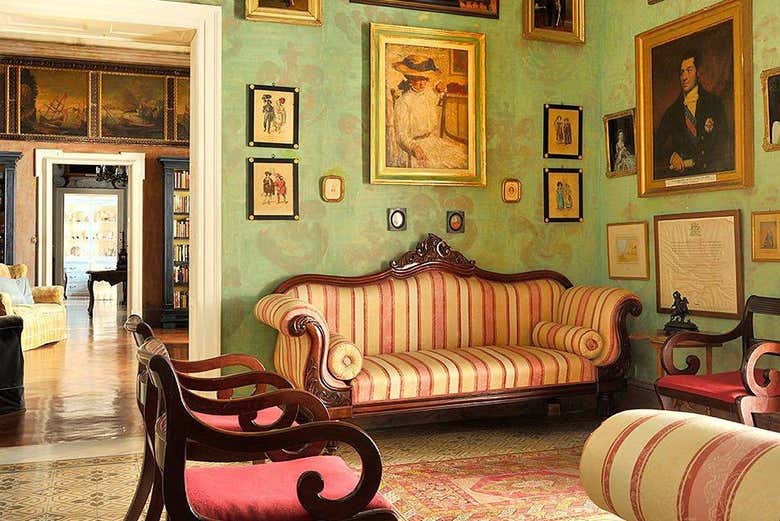 Una delle sale di Casa Rocca Piccola